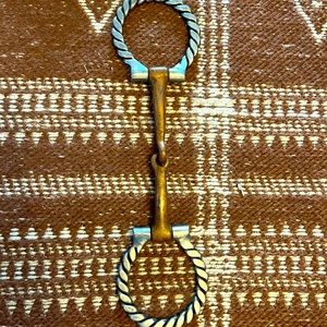 D ring smooth snaffle horse bit